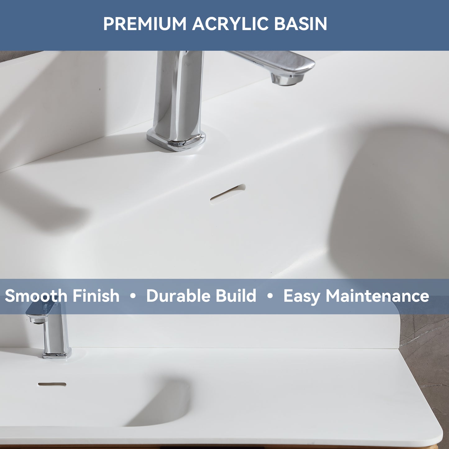 60 inch Floating Bathroom Vanity with Sink, Pre-Assembled, Wall Mounted Plywood Bathroom Storage Cabinet with Safety Rounded,Large Soft-Close Fluted Drawers & Metal Handles