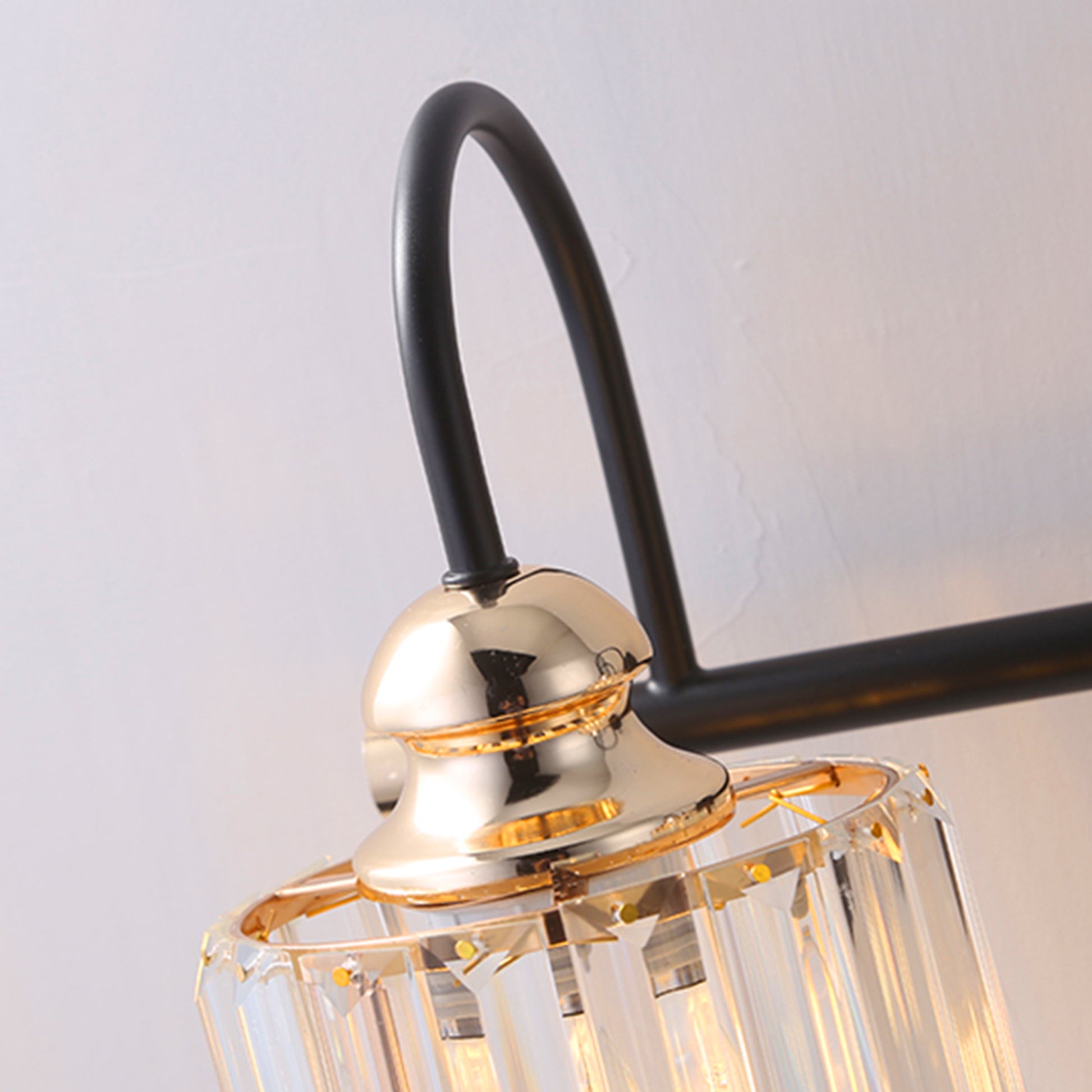 ExBrite 41" W 5 Lights Bathroom Black and Gold Vanity Lights for Bathroom Light - ExBriteUSA