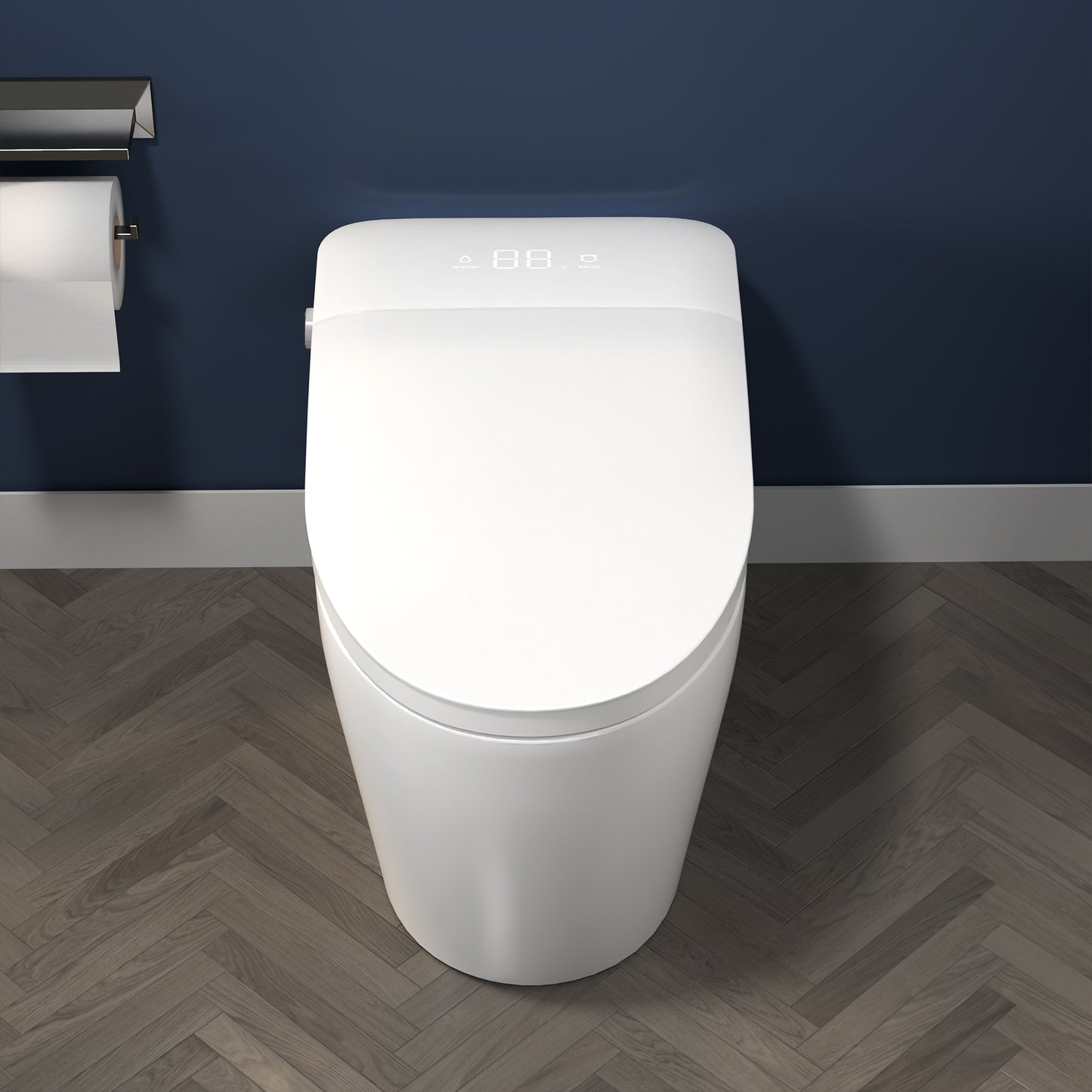 ExBrite Smart Toilets with Heated Bidet Seat.Portable toilet with bidet built.Intelligent Toilet Auto Open/Close Seat. Bidet toilet with Dryer and Warm Water - ExBriteUSA