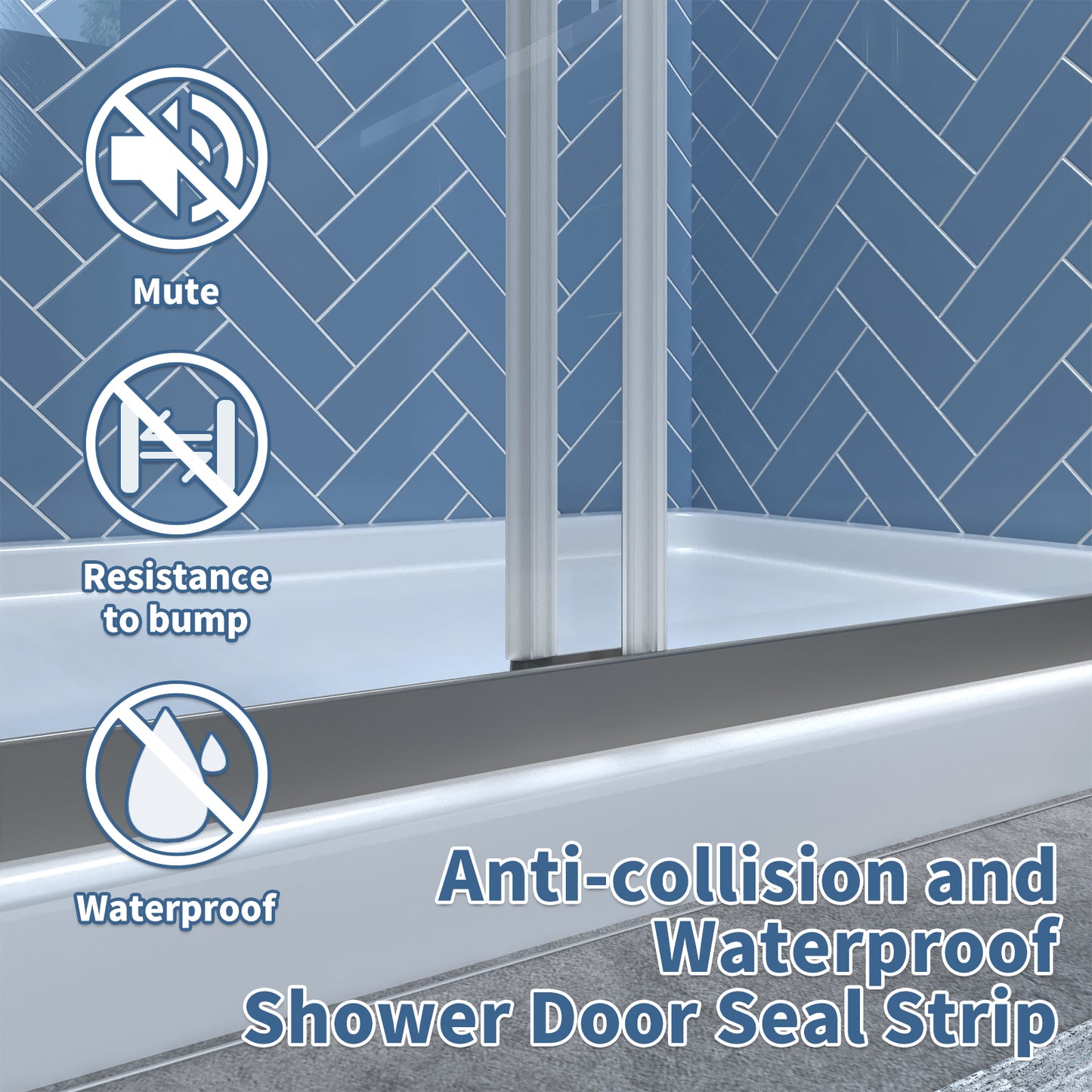 Glide 50-54 in. W x 70 in. H Sliding Shower Door Farme in Nickel