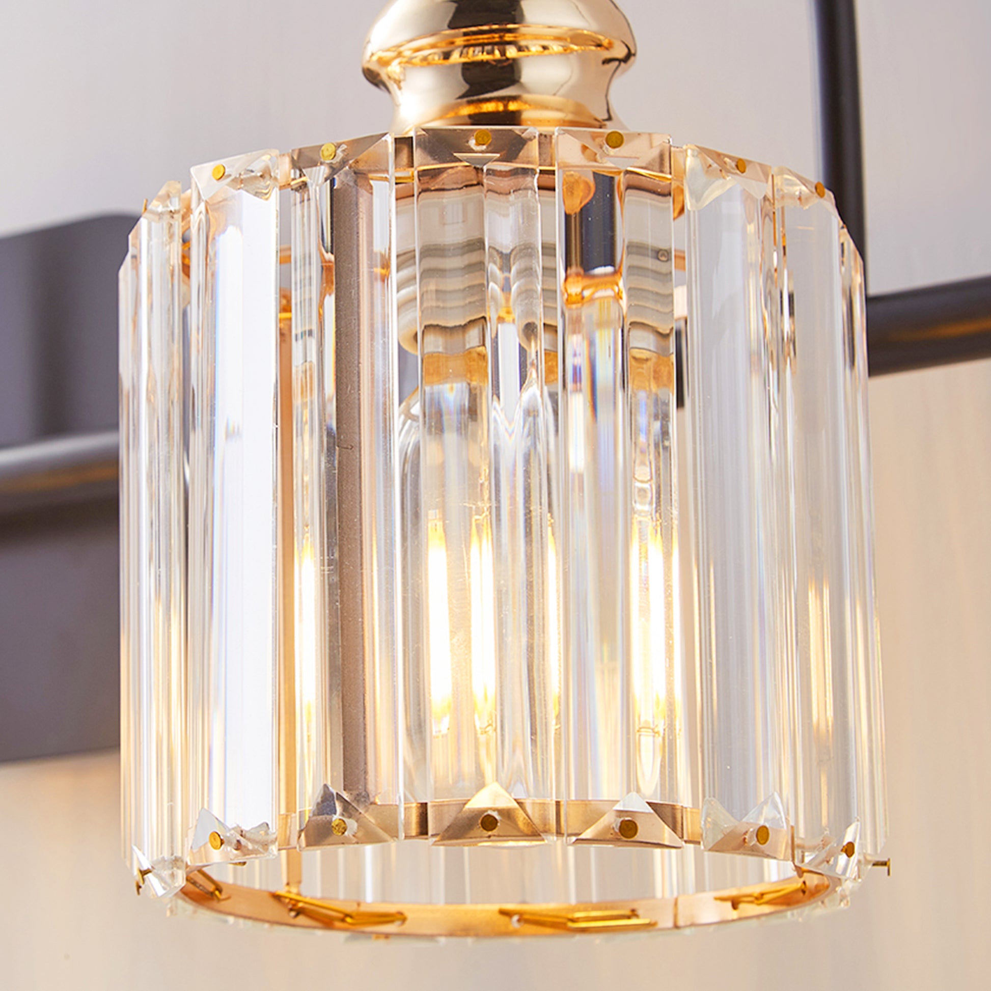 ExBrite 41" W 5 Lights Bathroom Black and Gold Vanity Lights for Bathroom Light - ExBriteUSA