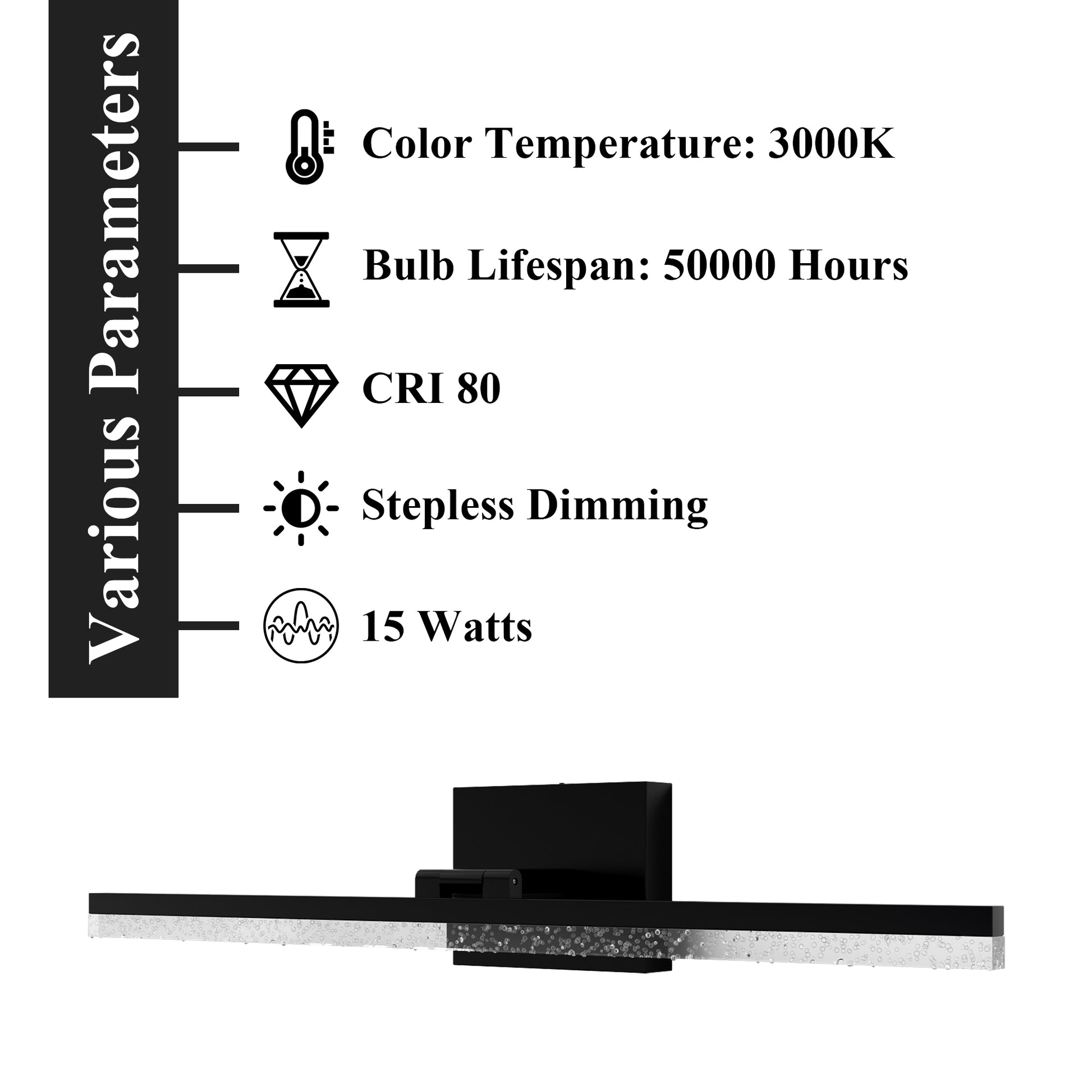 ExBrite 24" Modern LED Vanity Light - Sleek Bathroom Vanity Lighting Fixture - ExBriteUSA