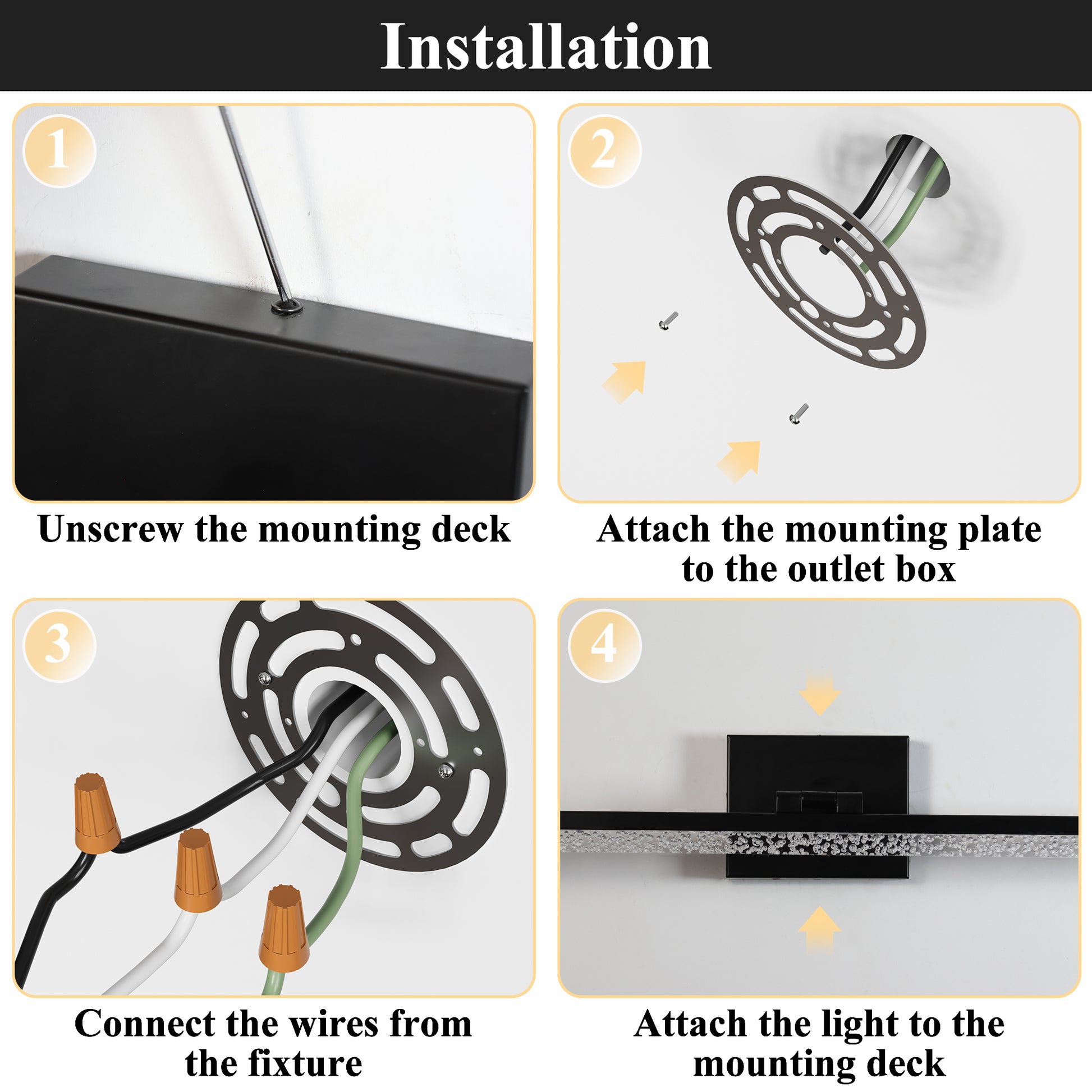 ExBrite 24" Modern LED Vanity Light - Sleek Bathroom Vanity Lighting Fixture - ExBriteUSA