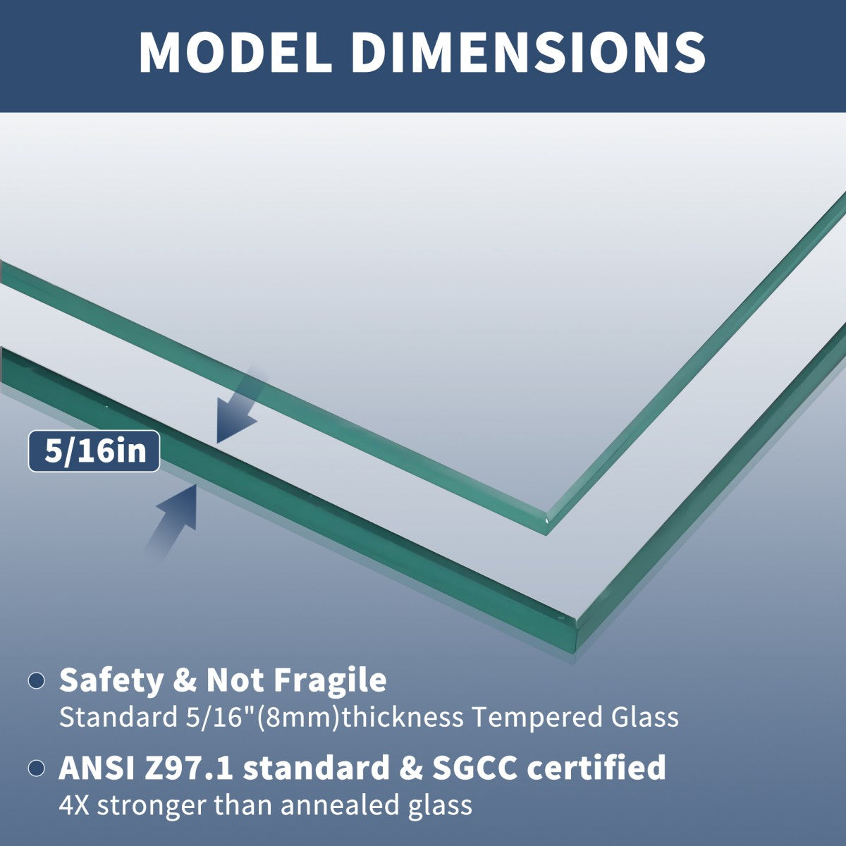 Lock Adjustable 44-48"W x 74"H Sliding Glass Shower Door with 8mm Clear Tempered Glass,Stainless Steel Hardware Brushed Gold,Rectangle Shower Door