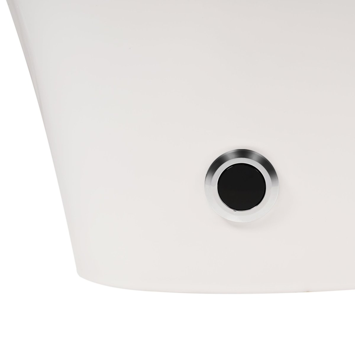 Exbrite Heated Seat Smart Toilet, One Piece Toilet, Automatic Flush Tankless Toilet without Bidet, with Foot sensor Flush, Blue Night Light, Knob Control, Power Outage Flushing, Soft Close Cover,White
