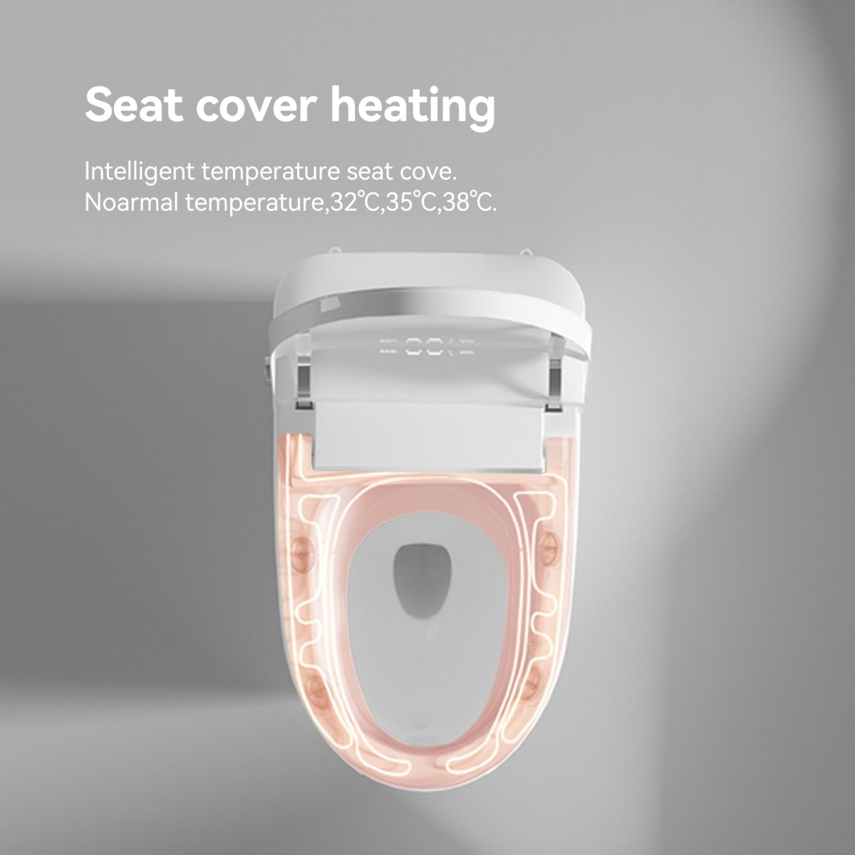 ExBrite Smart Toilets with Heated Bidet Seat.Portable toilet with bidet built.Intelligent Toilet Auto Open/Close Seat. Bidet toilet with Dryer and Warm Water