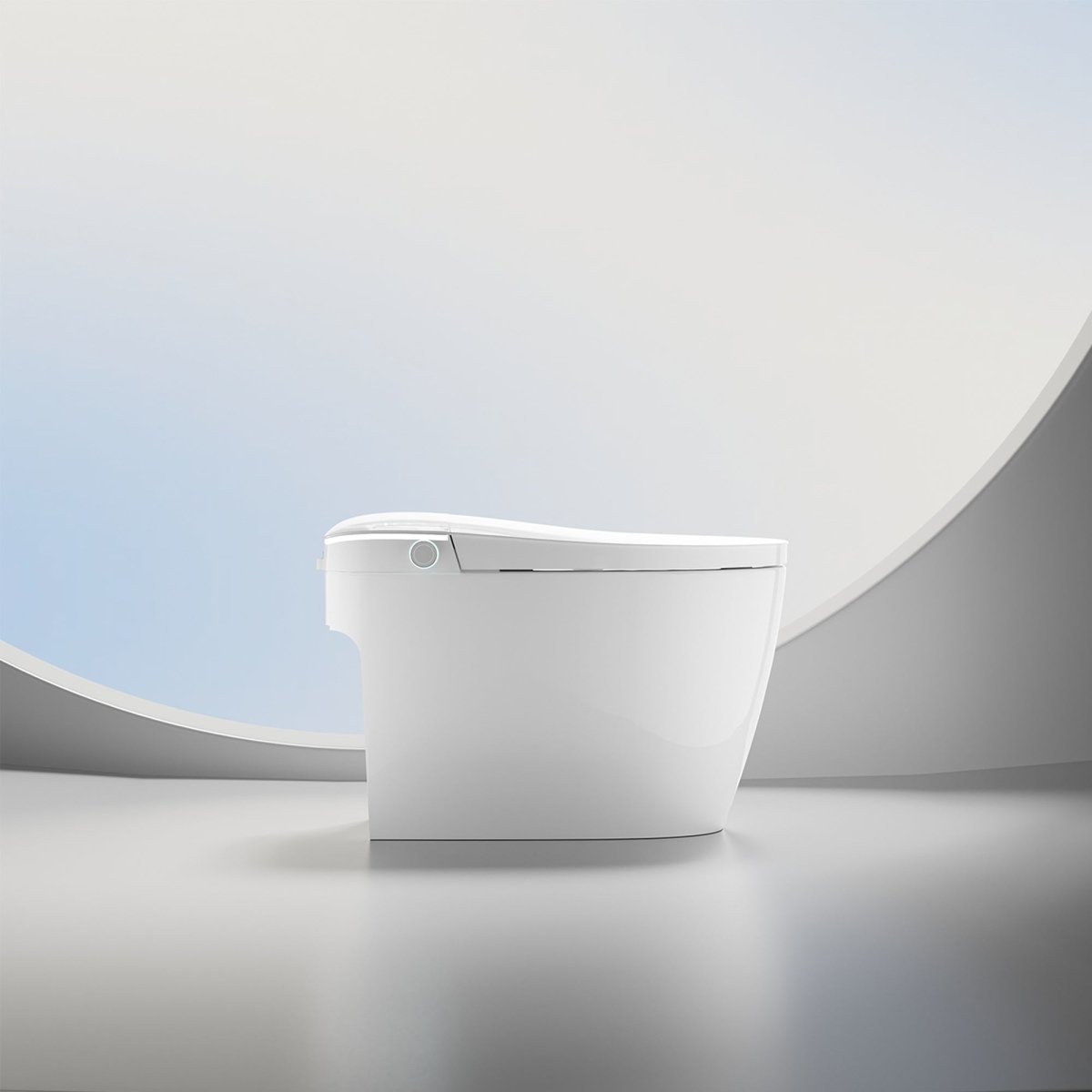 ExBrite Smart Toilets with Heated Bidet Seat.Portable toilet with bidet built.Intelligent Toilet Auto Open/Close Seat. Bidet toilet with Dryer and Warm Water