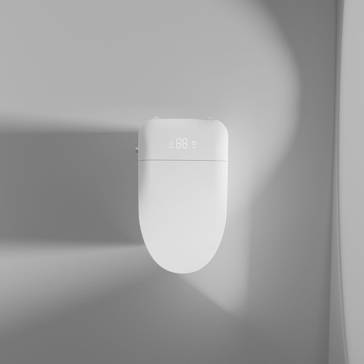 ExBrite Smart Toilets with Heated Bidet Seat.Portable toilet with bidet built.Intelligent Toilet Auto Open/Close Seat. Bidet toilet with Dryer and Warm Water