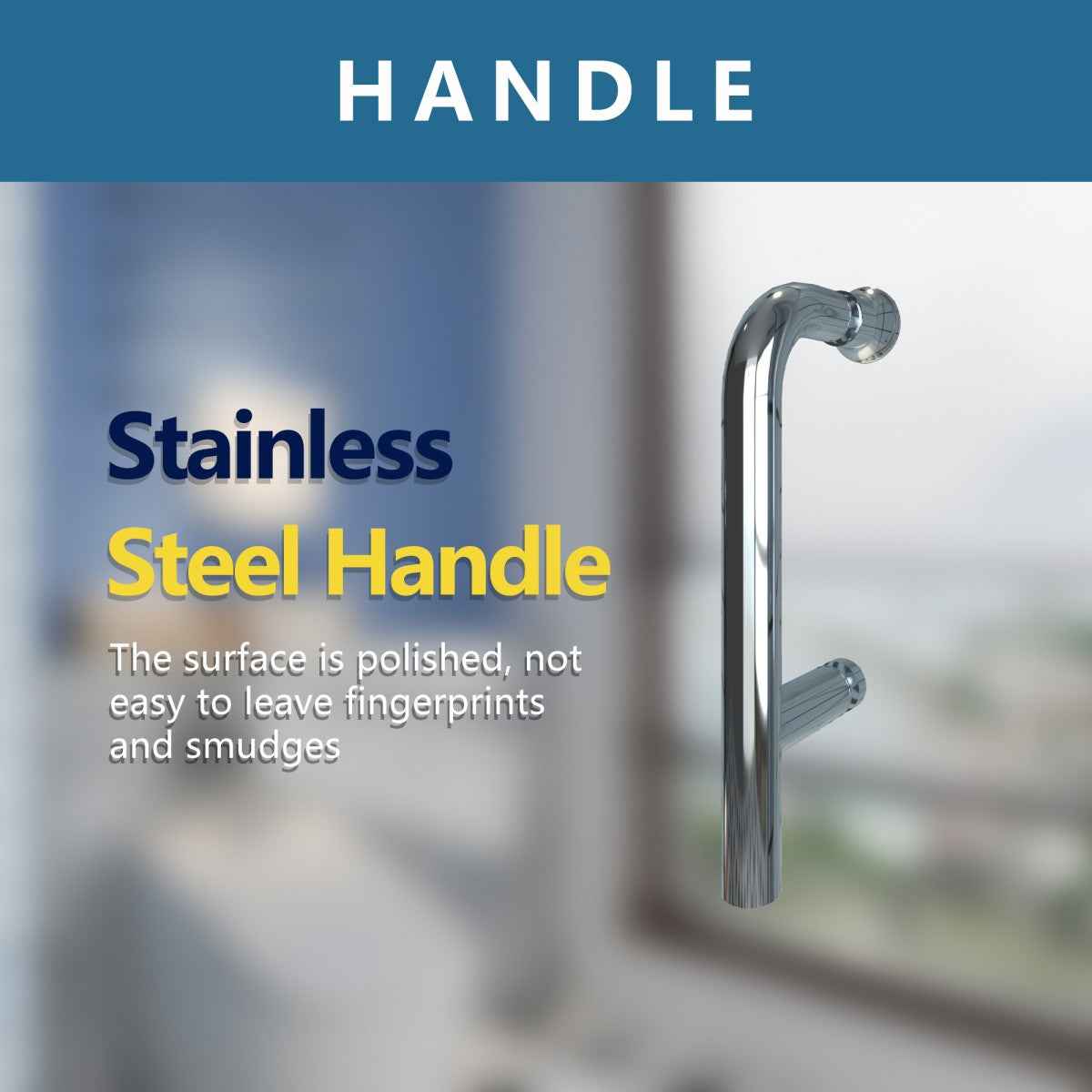Classy 32-34" W x 72" H Pivot Shower Door Semi-Frameless Hinged in Chrome Install Glass Shower Door