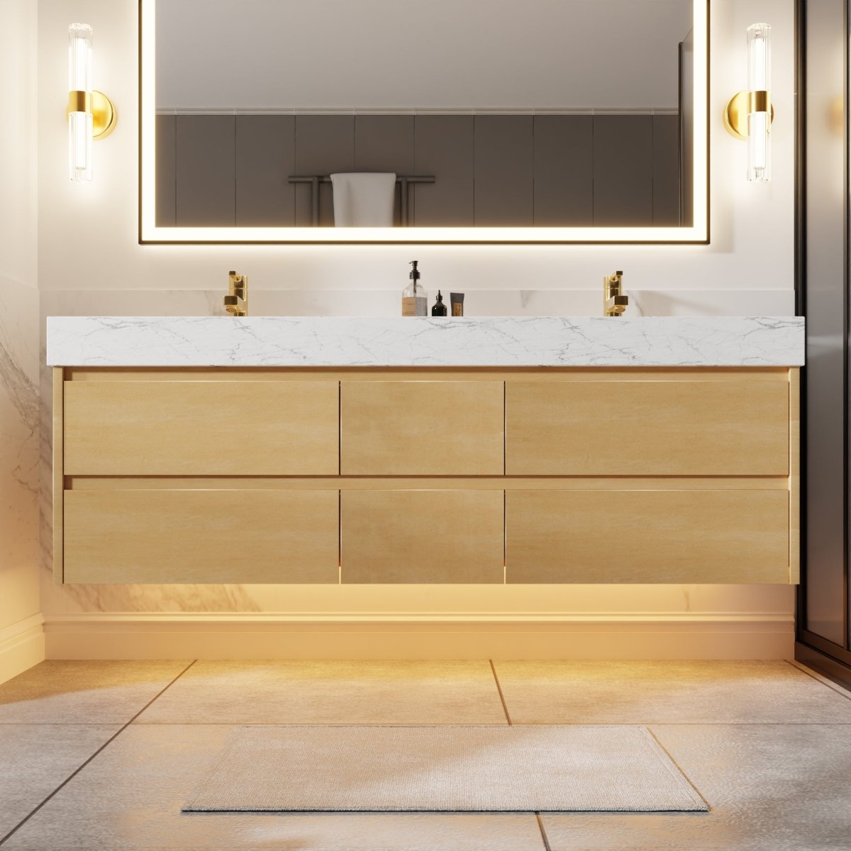 Beautiful view of High-End Bathroom Vanities With Outdoor Shower
