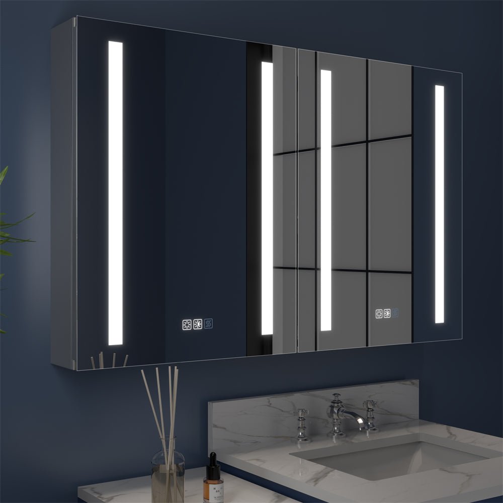 Boost-M1 40" W x 26" H Combination Medicine Cabinet with Mirror led Lighted Medicine Cabinet