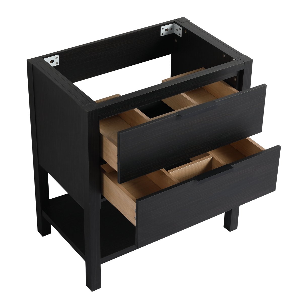 Exbrite 30 inch Bathroom Vanity With Sink and 2 Soft Close Drawers-BVB01030BCT-BL9075B