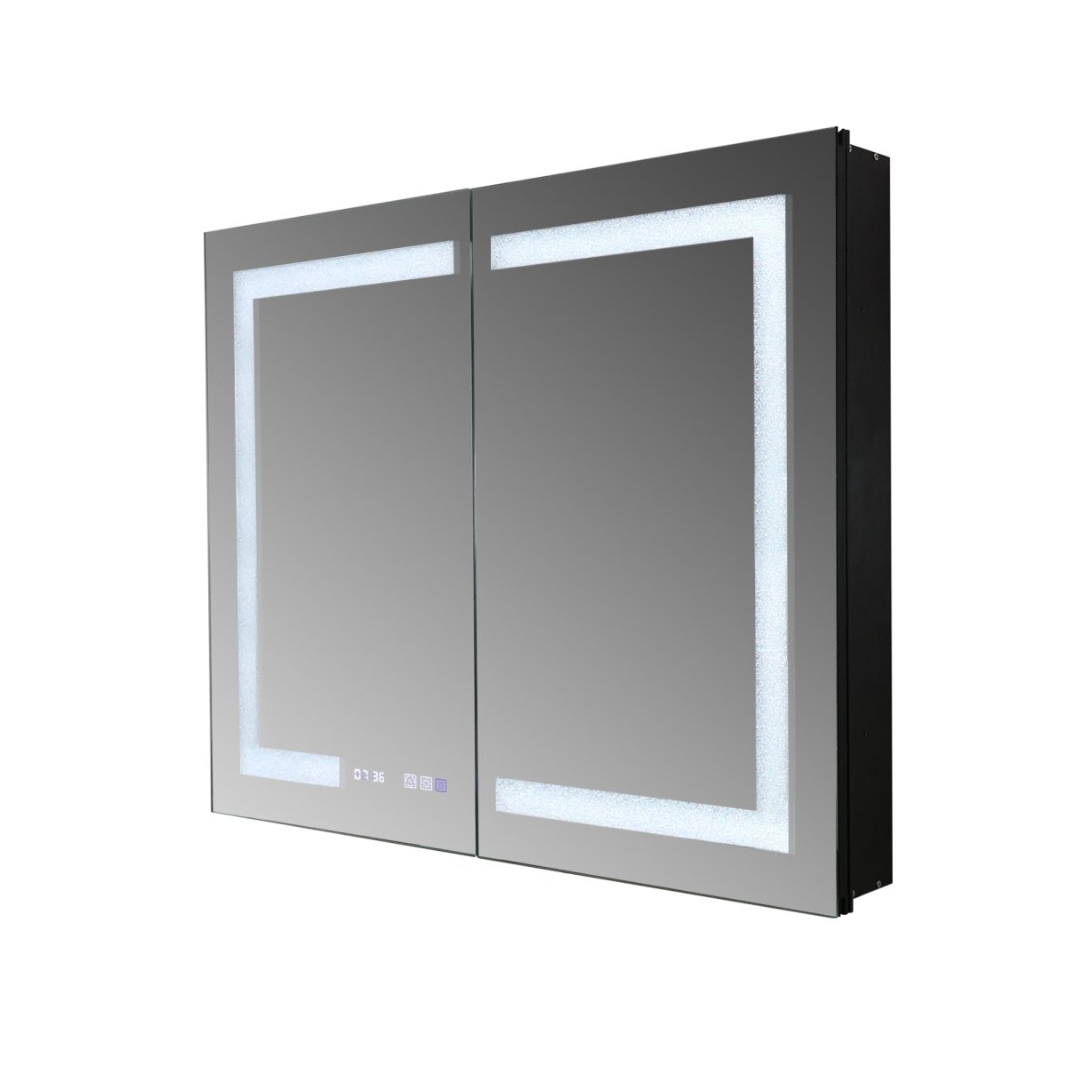 ExBrite 40“W x 32”H Lighted Medicine Cabinet with Crystal Light Strip - ExBriteUSA