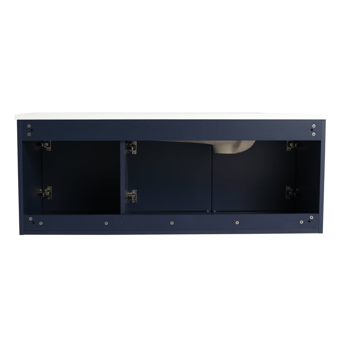 ExBrite 48" Floating Bathroom Vanity with Drop-Shaped Resin Sink