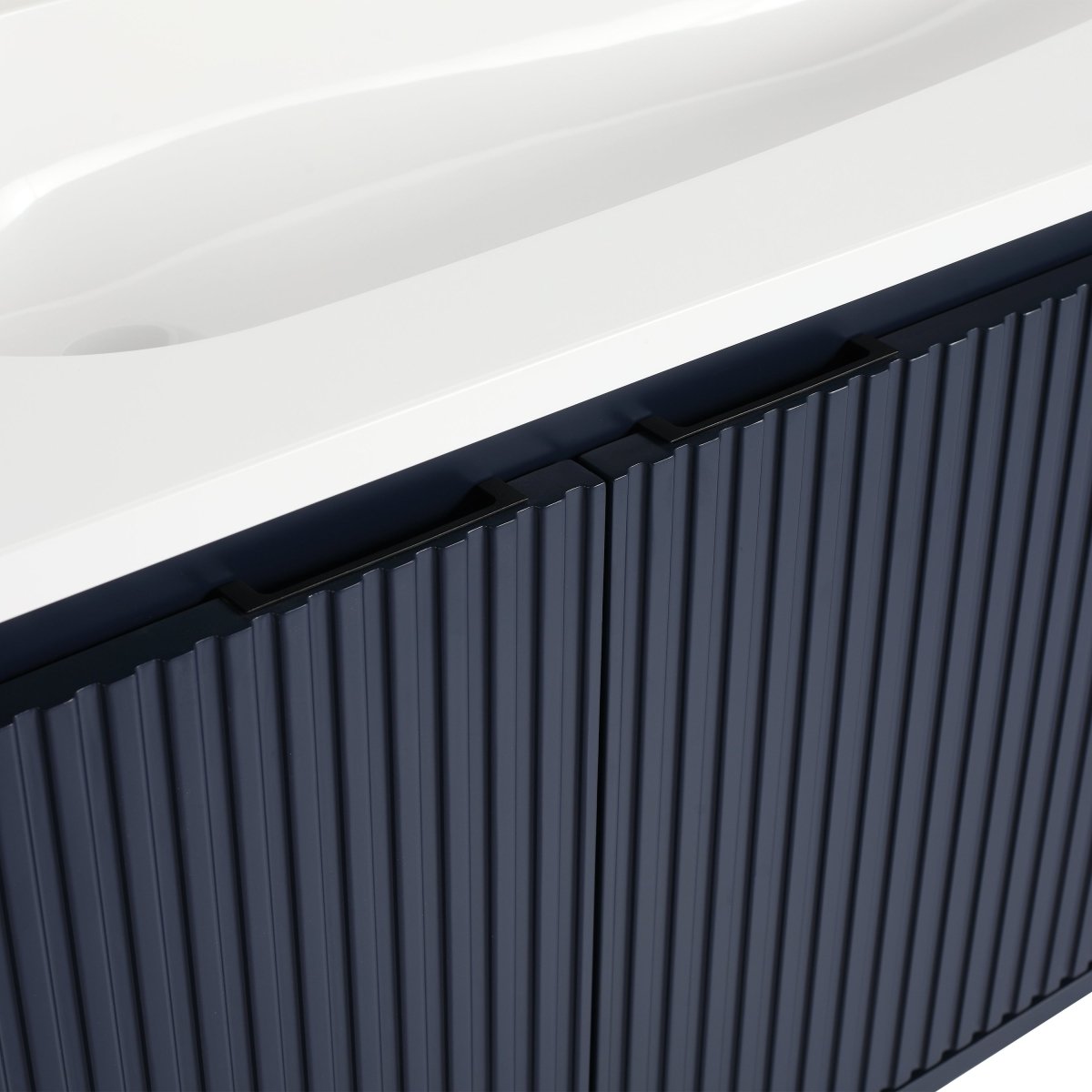 ExBrite 48" Floating Bathroom Vanity with Drop-Shaped Resin Sink