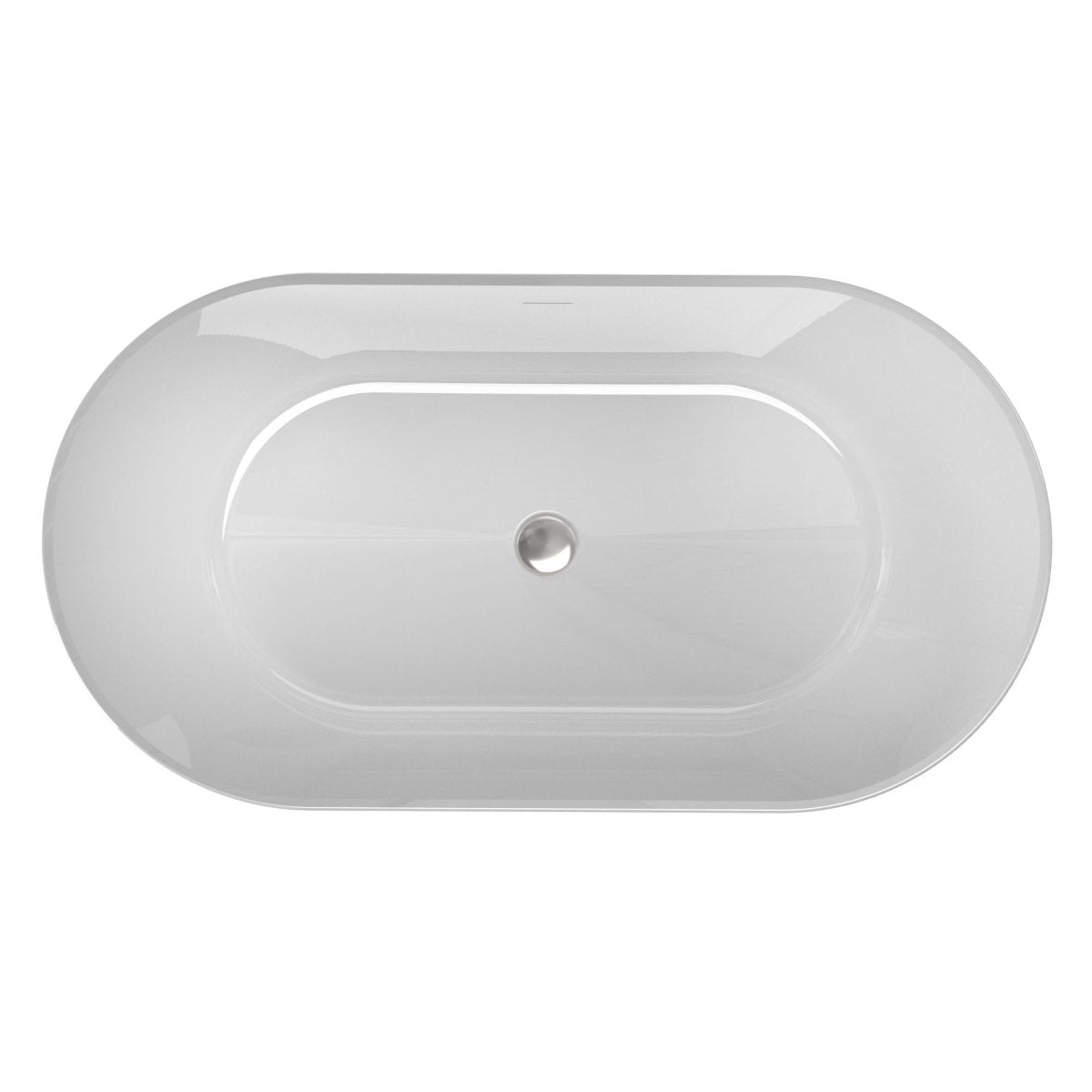 ExBrite Bathtub 60 inch Black Acrylic Freestanding Soaking Anti-slip - ExBriteUSA