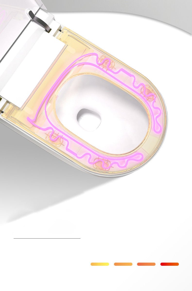ExBrite Smart Toilet with Remote Control Auto Flush Warm Water and Heated Seat Modern Tankless Toilet