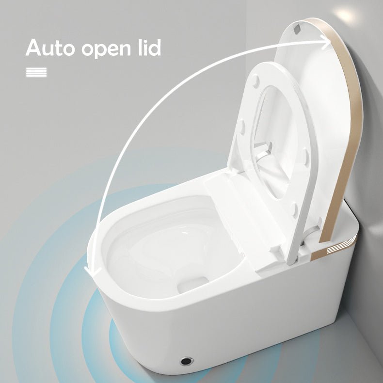 ExBrite Smart Toilet with Remote Control Auto Flush Warm Water and Heated Seat Modern Tankless Toilet