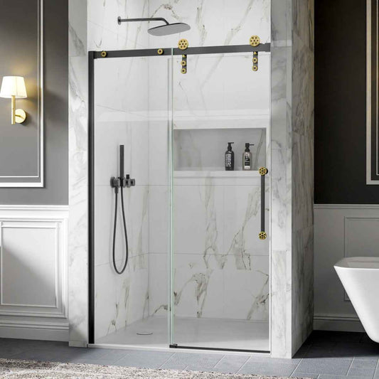 ExBrite Elysian Series Frameless Sliding Shower Doors: Style & Function for Every Bathroom