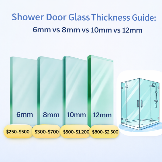 Shower Door Glass Thickness Guide: 6mm vs 8mm vs 10mm vs 12mm