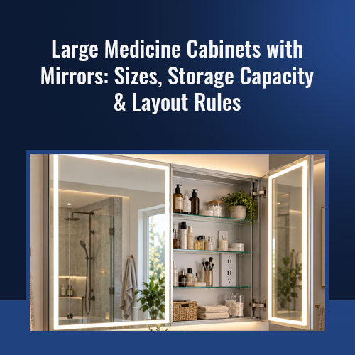 Lighted Medicine Cabinet with Outlets: Built-In Power Guide