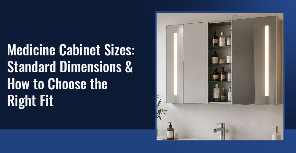 Medicine Cabinet Sizes: Standard Dimensions & How to Choose the Right Fit