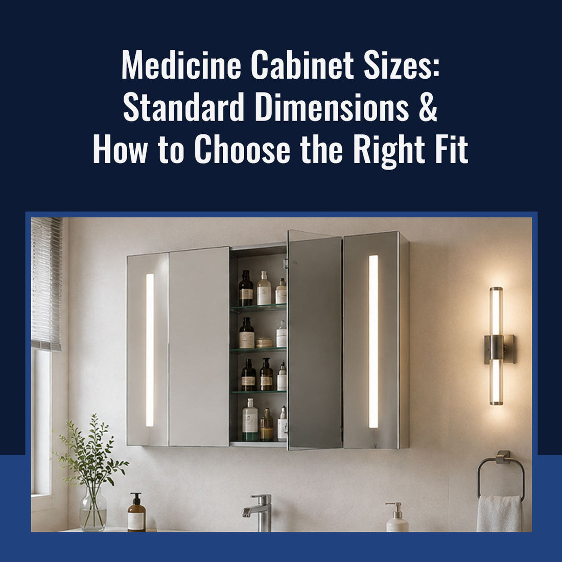 Medicine Cabinet Sizes: Standard Dimensions & How to Choose the Right Fit