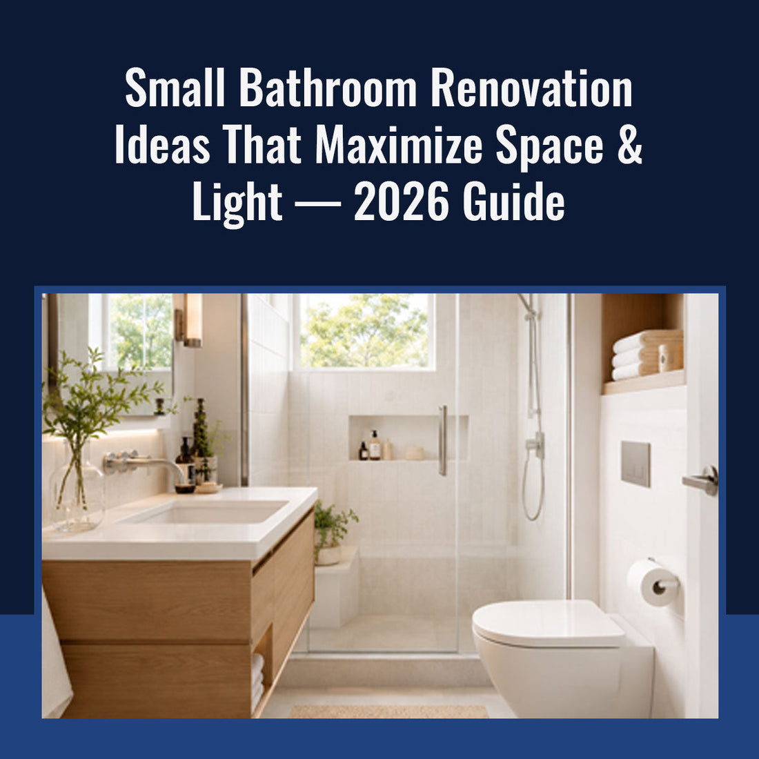 Small Bathroom Renovation Ideas That Maximize Space & Light — 2026 Guide