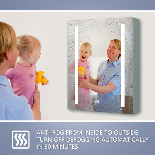 Introducing ExBriteUSA Square Built-in Light Strip Touch LED Bathroom Mirror - ExBriteUSA