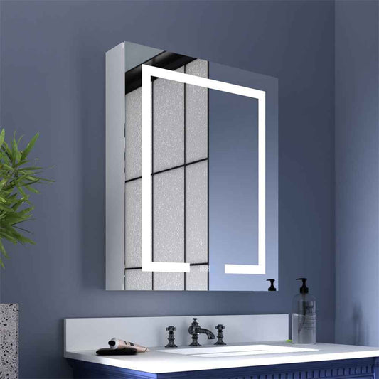 Boost Series Medicine Cabinet With Light: Versatile Basic LED Bathroom Storage
