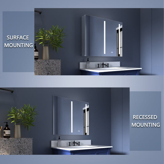 Are ExBrite Medicine Cabinets Suitable for Both Surface and Recessed Installation?