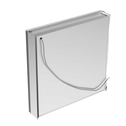 ExBrite 30"W x 30"H LED Medicine Cabinet with Anti-Fog, Stepless Color Temperature and Dimming, Adjustable Shelves, Aluminum Frame, Recessed or Surface Mount - ExBriteUSA