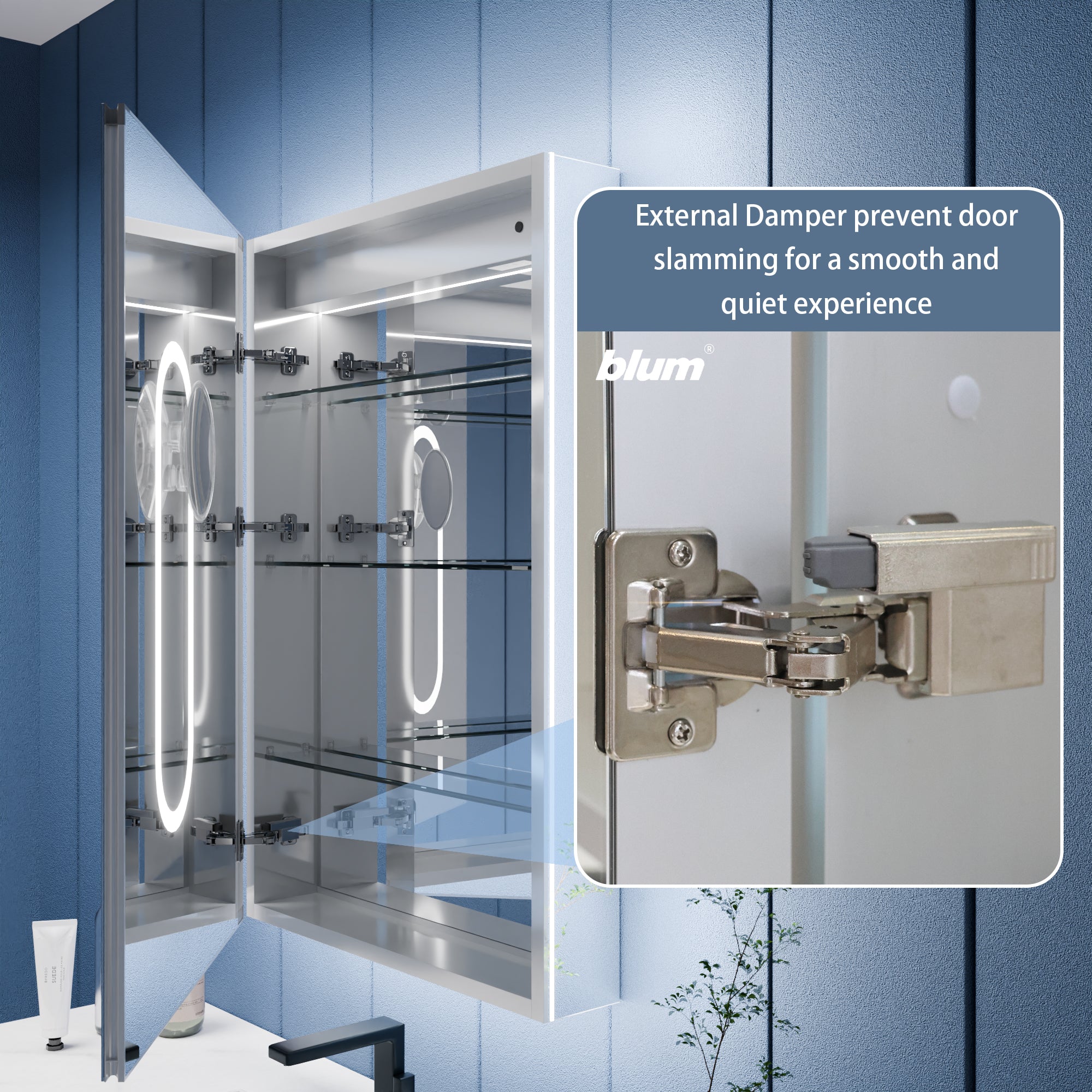 60 x 32 Medicine Cabinet with Mirror & Light | Allsumhome – ExBriteUSA