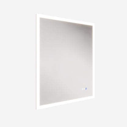 Solen 30" x 36" Frameless Rectangular Lighted Vanity Mirror with Anti-Fog and Bright LED Lighting Bathroom mirror