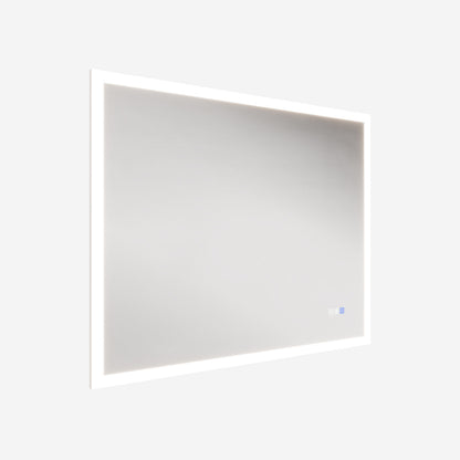 Solen 40" x 32" Frameless Rectangular Lighted Vanity Mirror with Anti-Fog and Bright LED Lighting Bathroom mirror