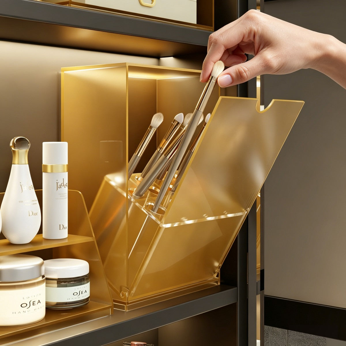 Luxury Makeup Brush Organizer