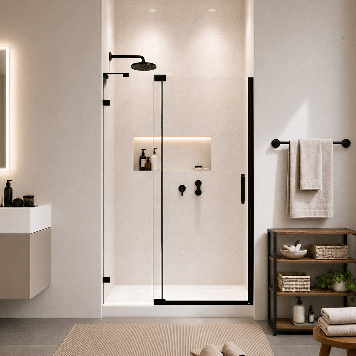 Custom Glass Shower Doors | 10mm SGCC Tempered Glass, easy clean