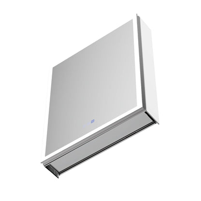 Rim-s medicine cabinet mirrored interior and adjustable storage shelf detail