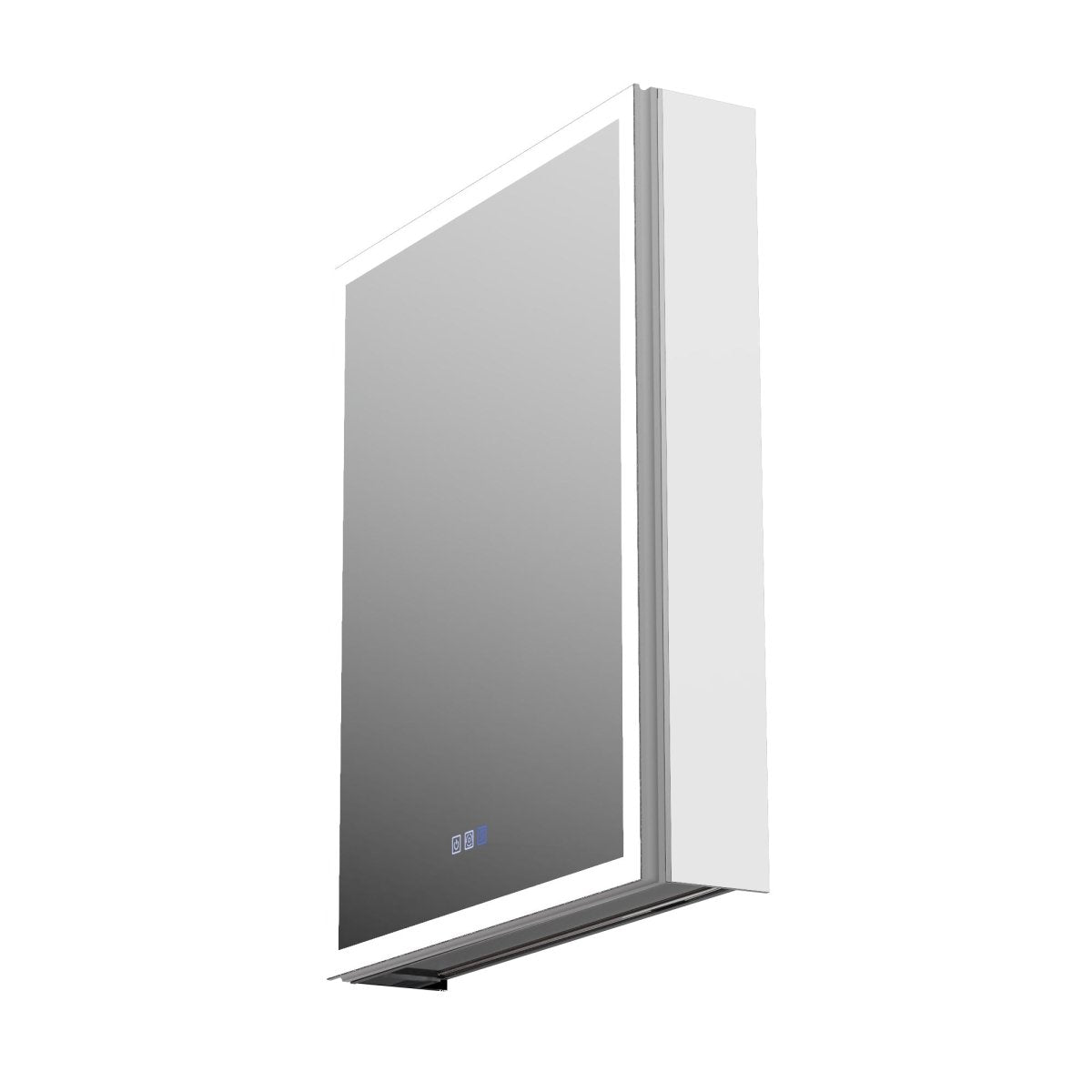 Rim-s LED medicine cabinet brightness and color temperature adjustment display
