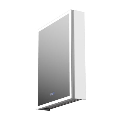 Rim-s LED medicine cabinet brightness and color temperature adjustment display