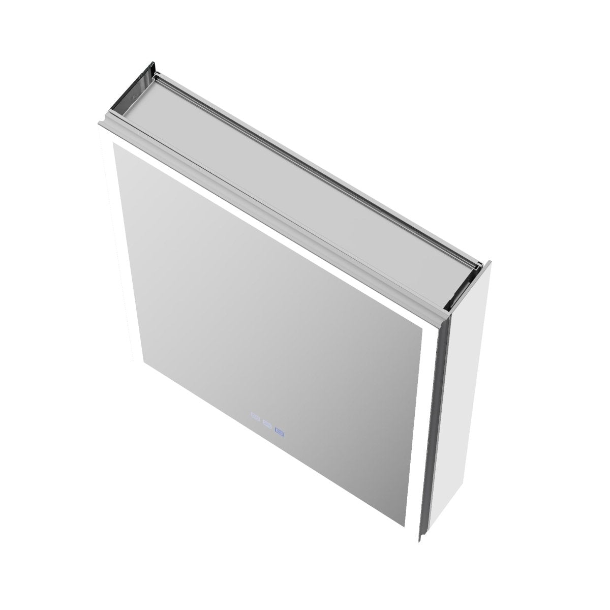 Rim-s medicine cabinet sealed mirror edge and aluminum frame construction