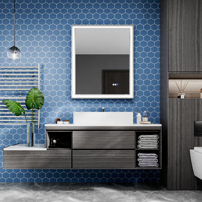 Verloar 30" W x 36" H Lighted Bathroom  Mirror,Dimmable,Anti Fog,Front-Lit Illumination