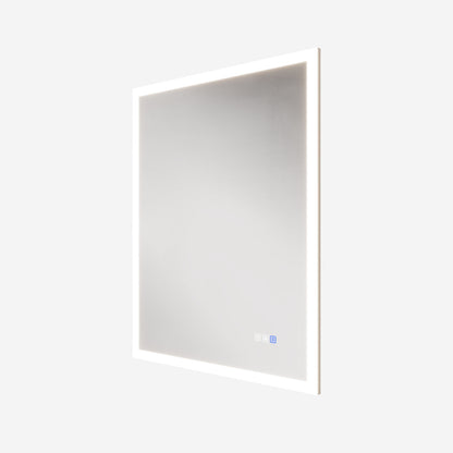 Solen 28" x 36"Frameless Rectangular Lighted Vanity Mirror with Anti-Fog and Bright LED Lighting Bathroom mirror