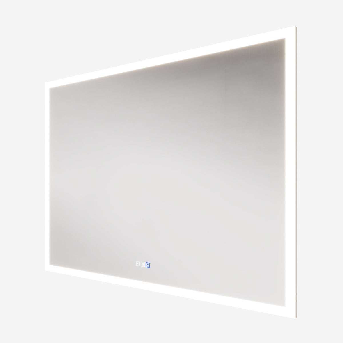 Solen 48" x 36" Frameless Rectangular Lighted Vanity Mirror with Anti-Fog and Bright LED Lighting Bathroom mirror