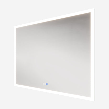 Solen 48" x 36" Frameless Rectangular Lighted Vanity Mirror with Anti-Fog and Bright LED Lighting Bathroom mirror