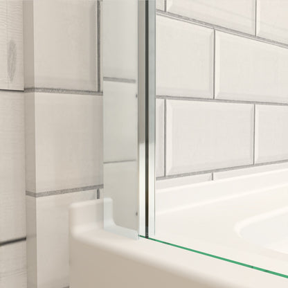 Prism Neo-Angle Frameless Shower Door 36 in. W x 72 in. H Corner Shower Enclosure,6mm Clear Glass,Pivot Shower Doors,Chrome,Not Base