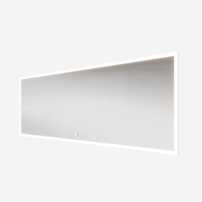 Solen 96" x 36" Frameless Rectangular Lighted Vanity Mirror with Anti-Fog and Bright LED Lighting Bathroom mirror