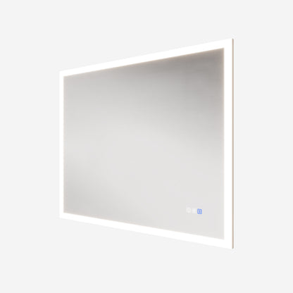 Solen 40" x 32" Frameless Rectangular Lighted Vanity Mirror with Anti-Fog and Bright LED Lighting Bathroom mirror