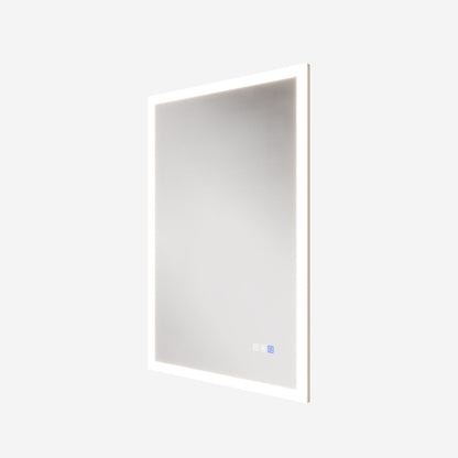 Solen 24" x 36" Frameless Rectangular Lighted Vanity Mirror with Anti-Fog and Bright LED Lighting Bathroom mirror