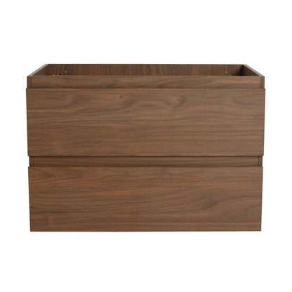 30' Wall-Mounted Bathroom Vanity With Ceramic Sink, KD-Package,2-Soft Close Drawers, KD-Package